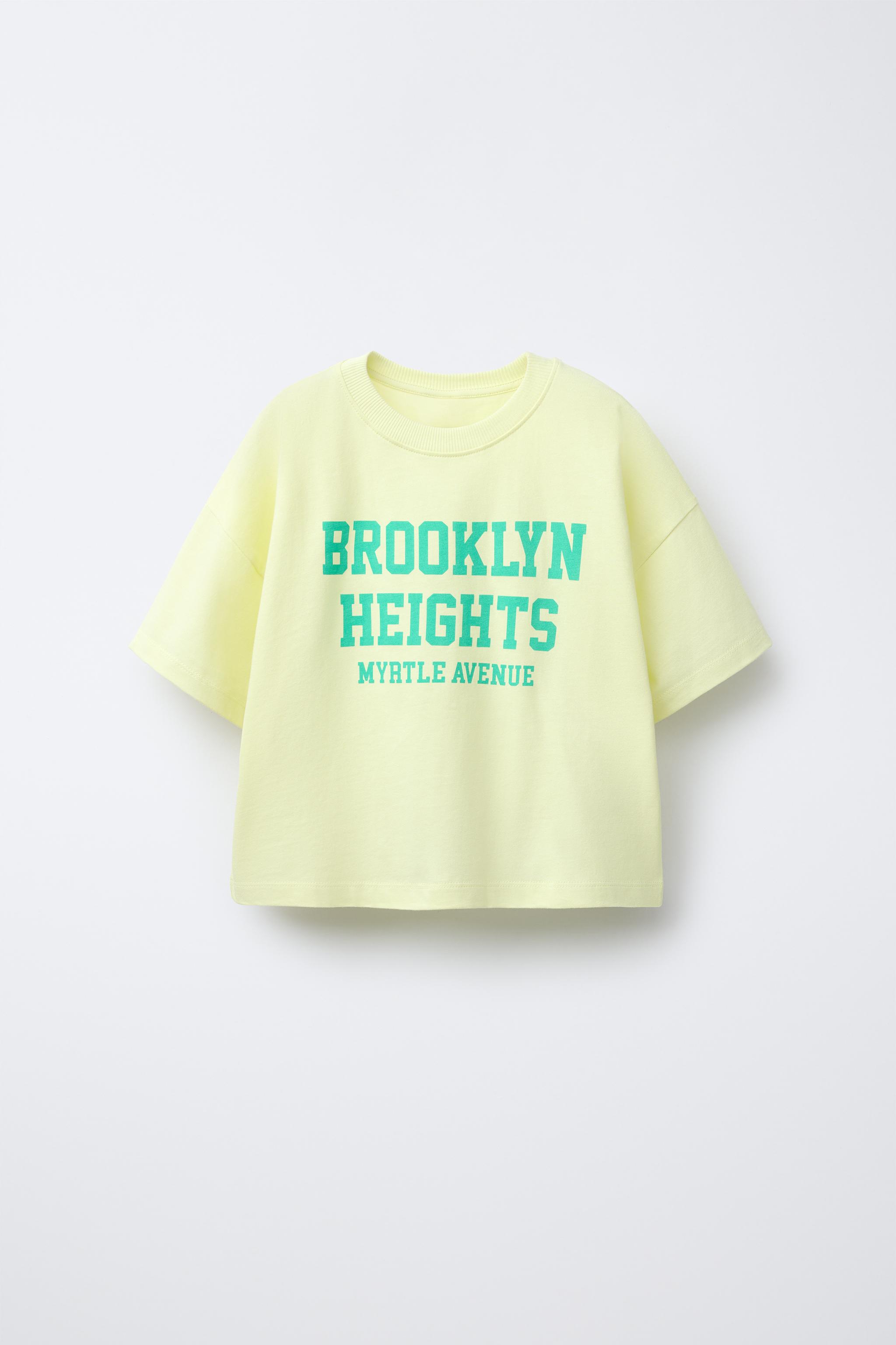 【ZARA】テキストプリント柄Ｔシャツ 濃青 | 6224/465/420 テキストプリント柄Tシャツ - 濃青 | ZARA Japan / 日本