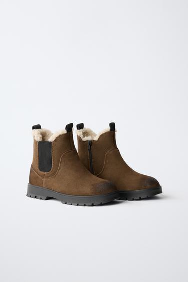 LEATHER LINED CHELSEA BOOTS — Brown 2