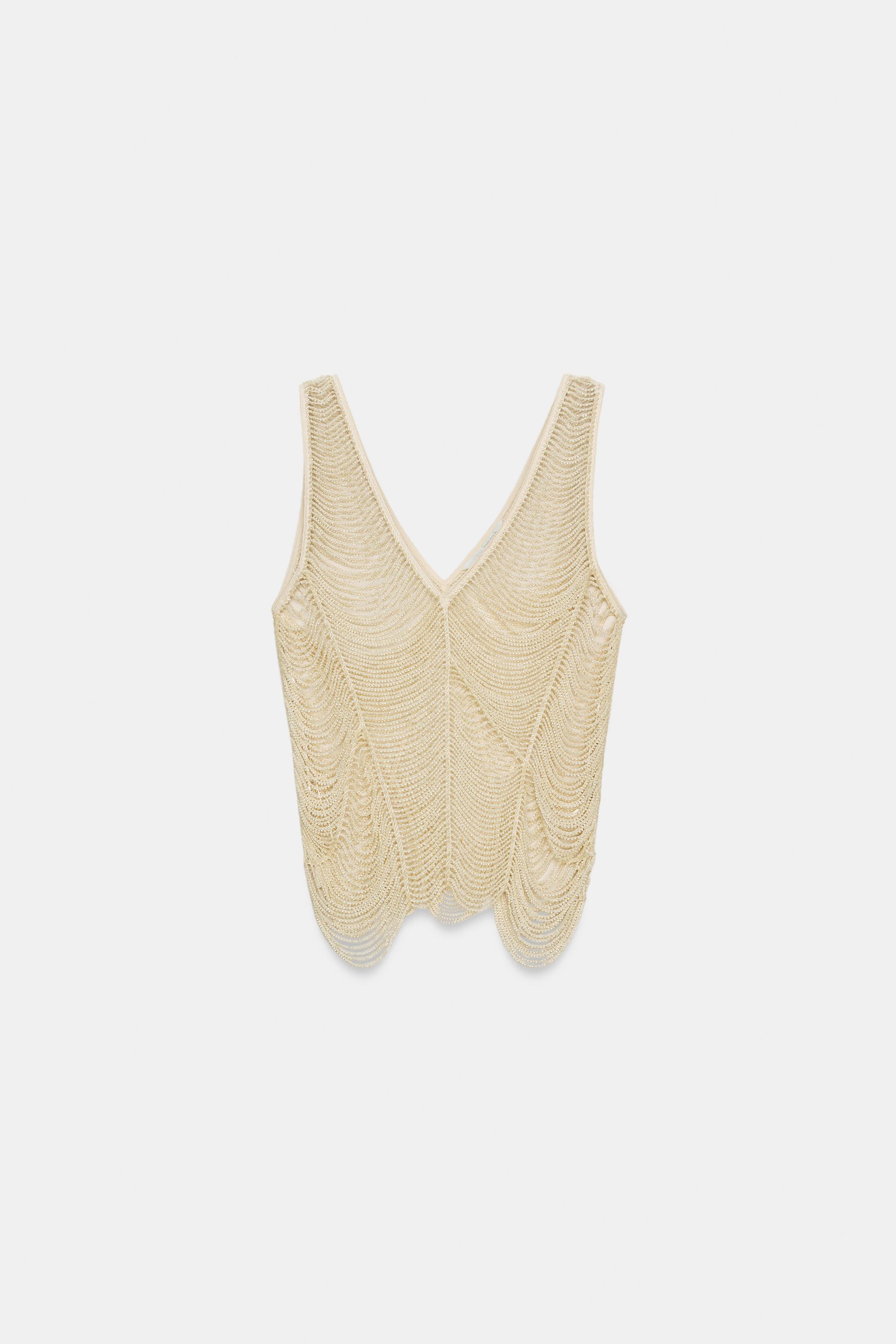 トップス jiji TOP COM MIÇANGAS ZW COLLECTION - Cru | ZARA Brasil