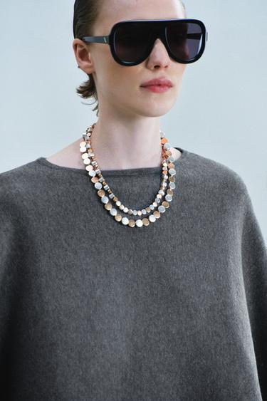 2-PACK COMBINED CIRCLE NECKLACES — Gold / Silver 2