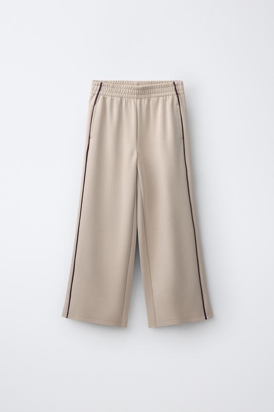 PANTALÓN SPORTY  WIDE LEG VIVO CONTRASTE - Arena de Zara - Imagen 0