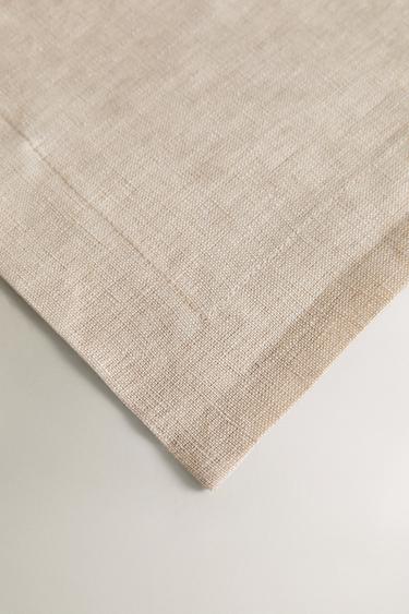 PACK SERVIETTES DE TABLE LIN DOUBLE TISSU (LOT DE 2) - Beige clair de Zara - Image 2