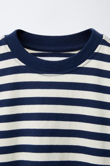 NAUTICAL STRIPE T-SHIRT - Navy blue by Zara - Image 2