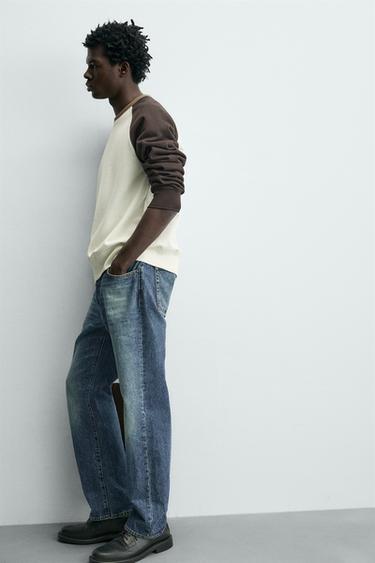 COLOUR BLOCK CREW NECK SWEATSHIRT - Multicoloured by Zara - Image 5