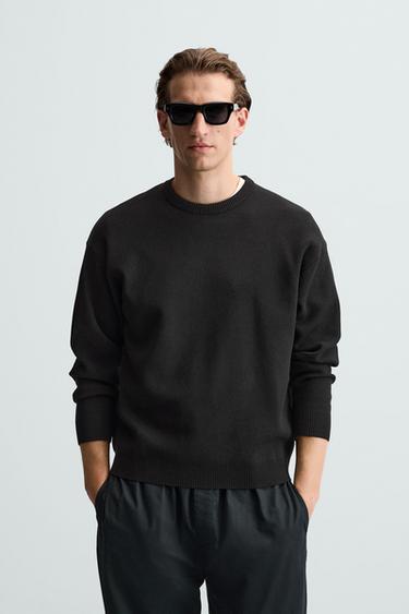 BASIC SOFT SWEATER - Black by Zara