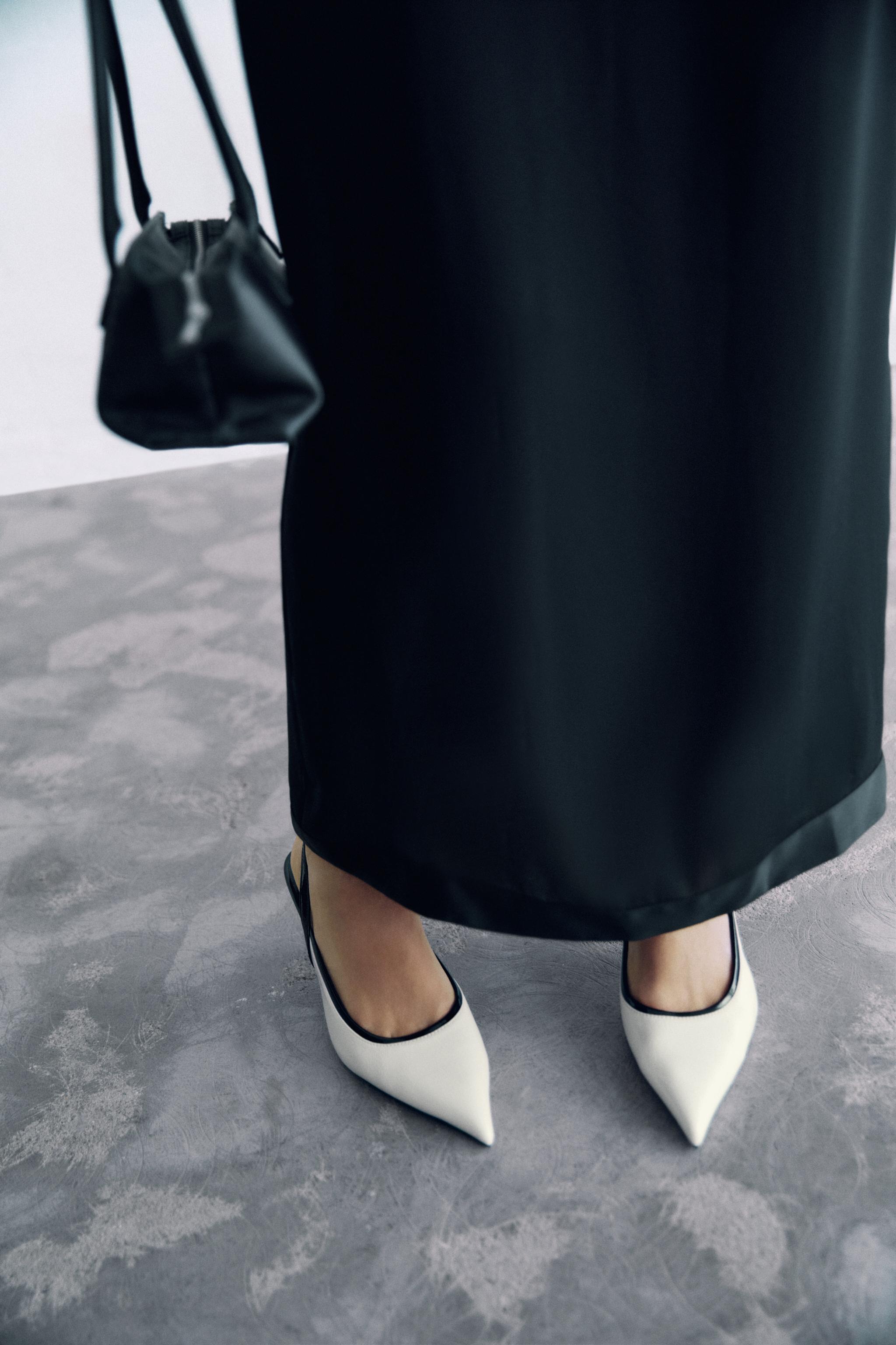 Contrast Slingback Shoes by Zara