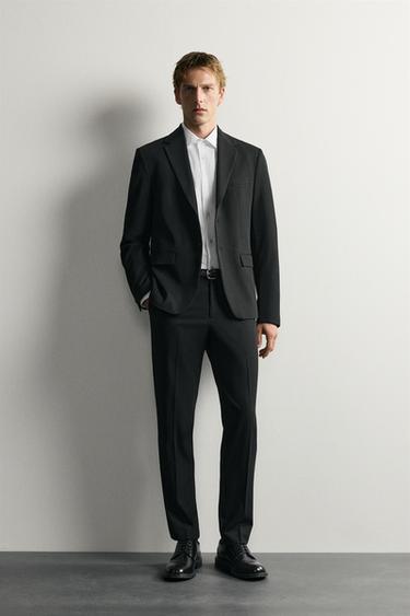 SACOU DE COSTUM CONFORT - Negru de la Zara