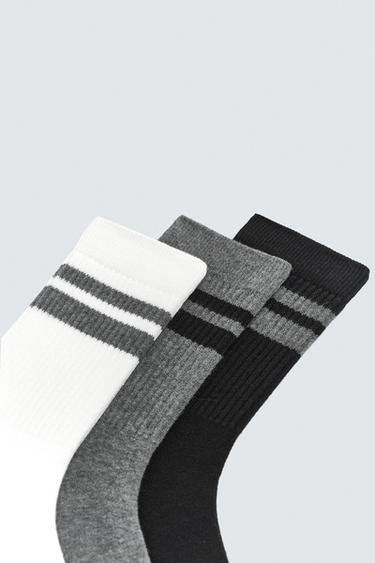 STRIPED SOCKS 3-PACK - various by Zara - Image 2
