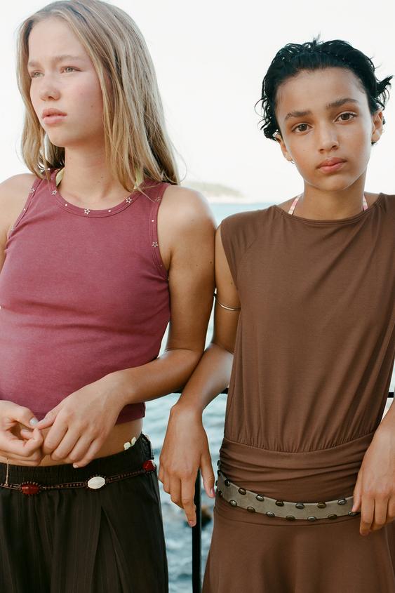 STUDDED STAR T-SHIRT -  by Zara - Image 0