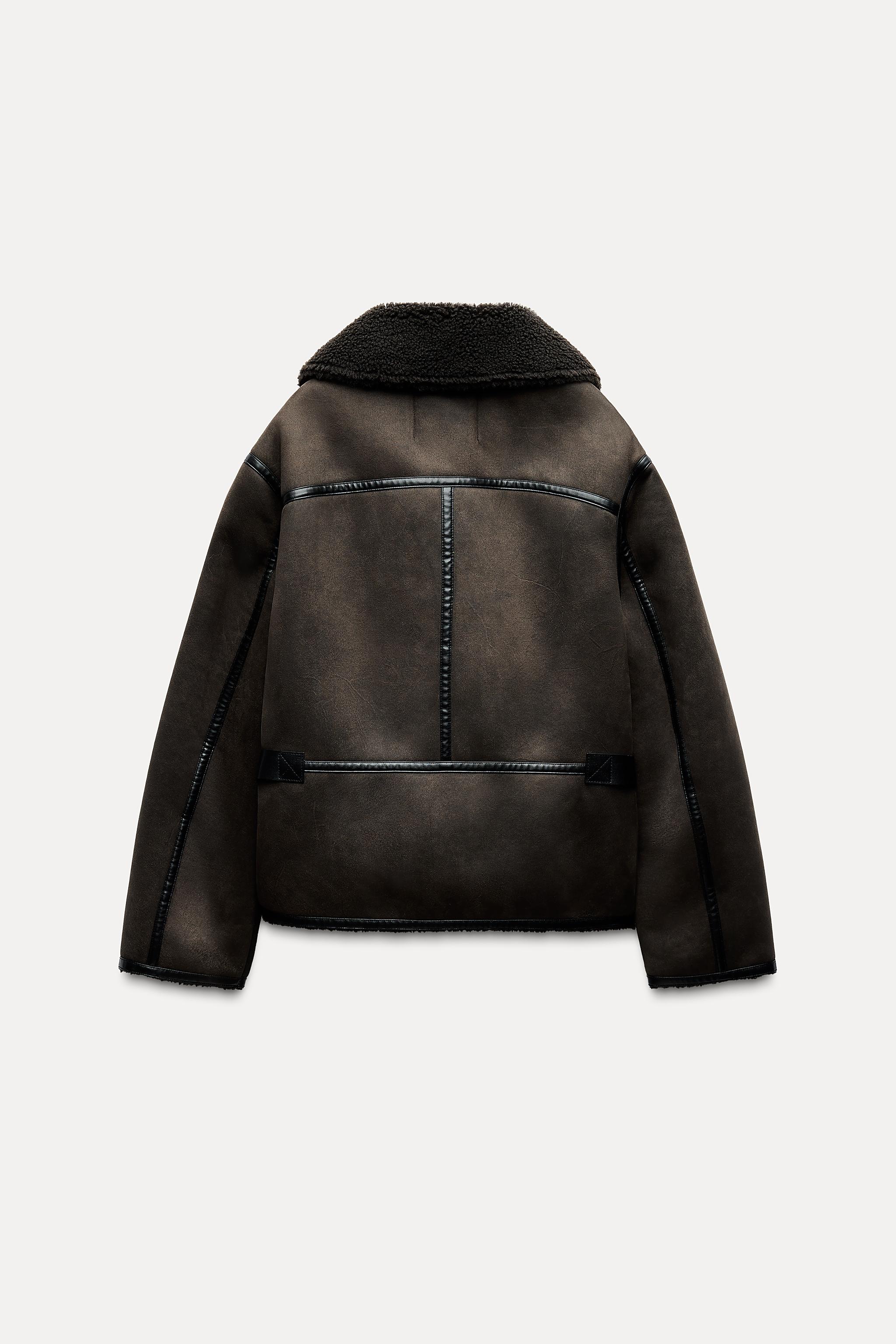 DOUBLE FACED JACKET ZW COLLECTION - Brown | ZARA United States