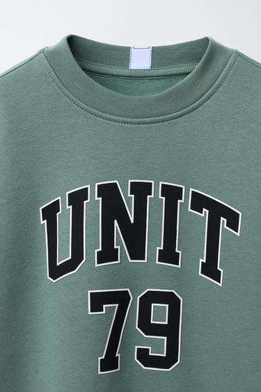 SWEAT DE JOGGING AVEC INSCRIPTION - Vert d'eau de Zara - Image 2