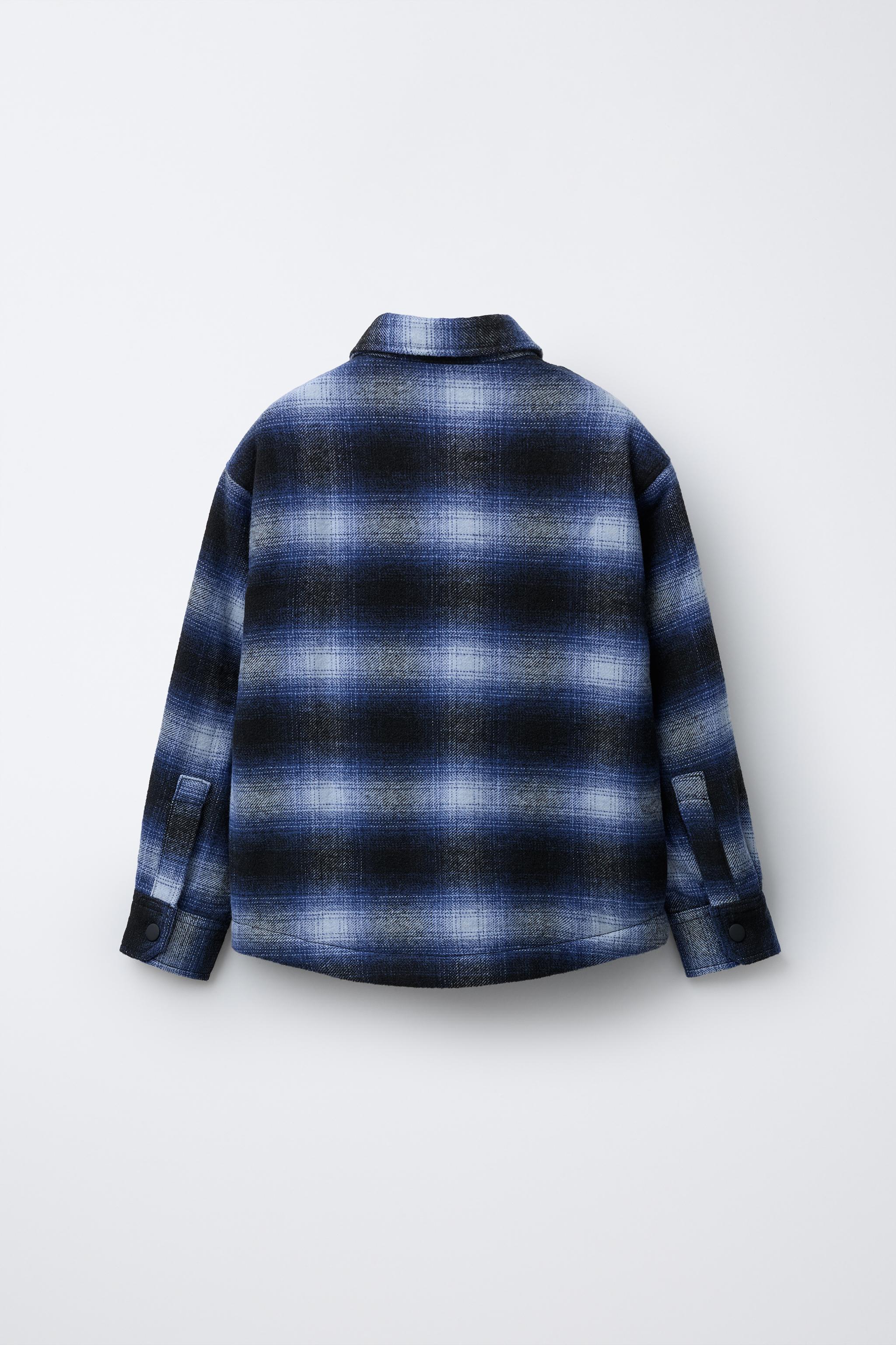 PLAID PADDED OVERSHIRT