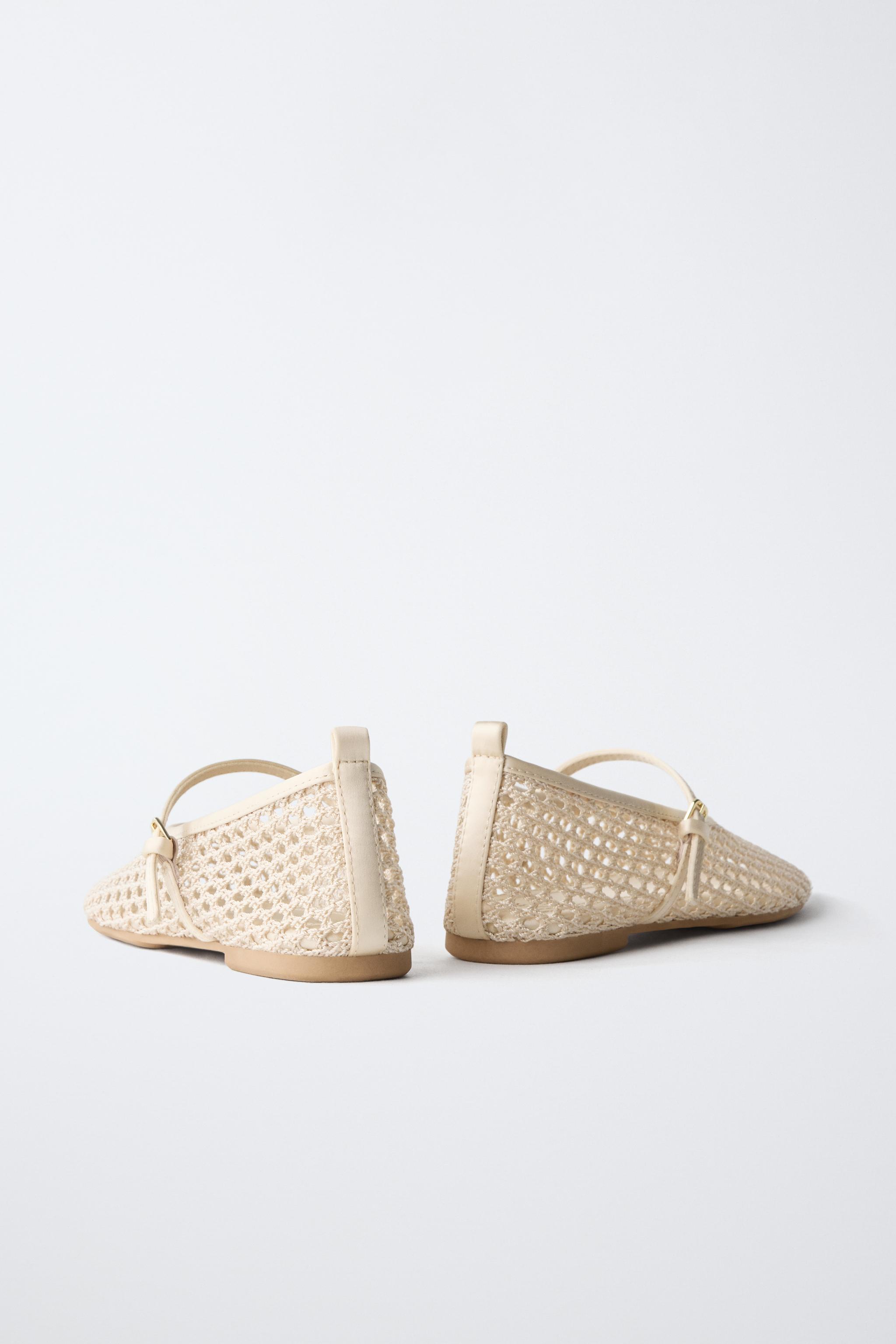 Обувь Zara MESH BALLET FLATS — фото 6