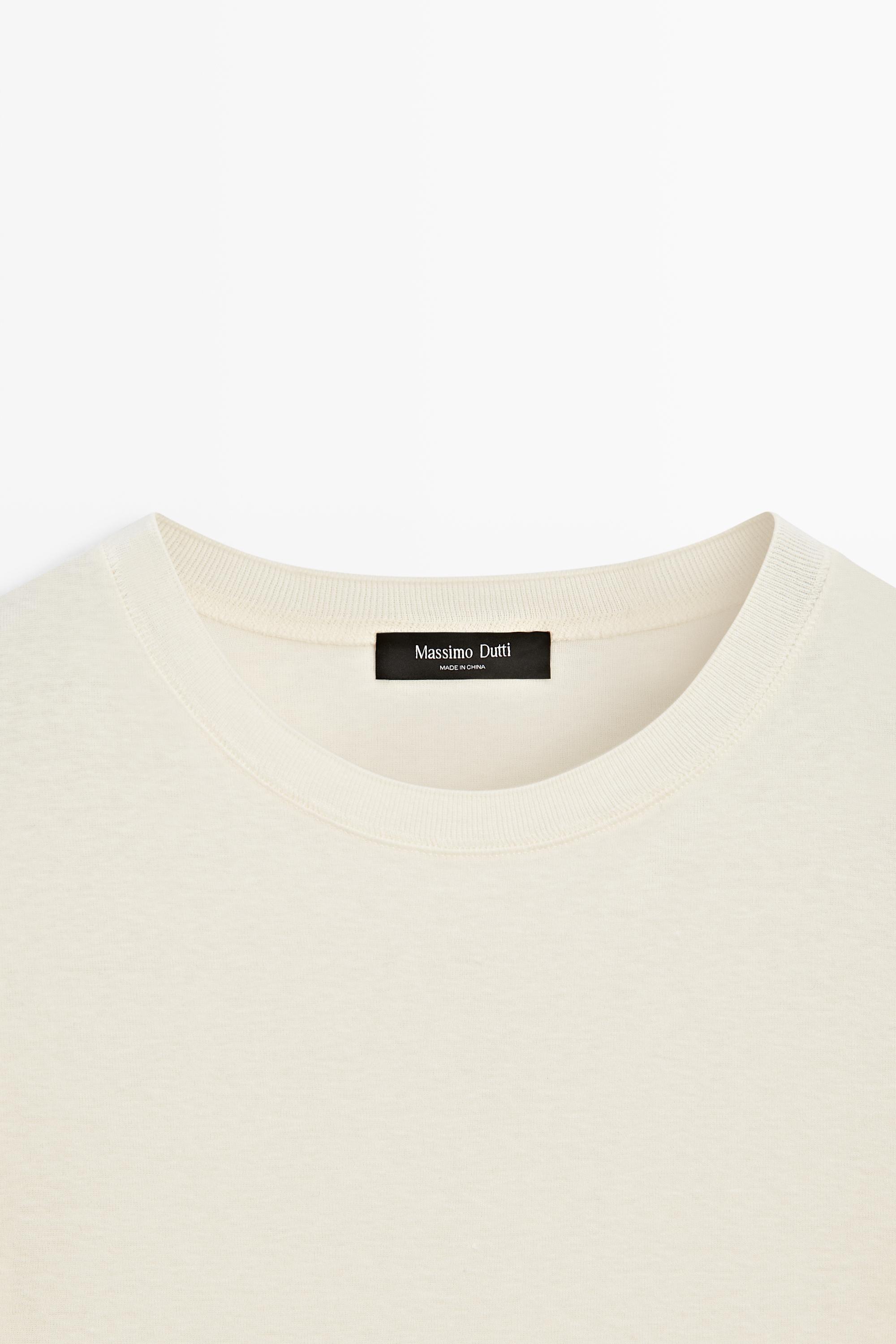 Short sleeve cotton blend T-shirt