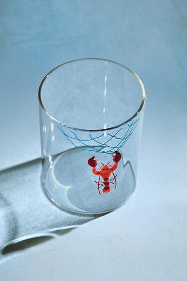 BOROSILICATE LOBSTER TUMBLER - 990 by Zara