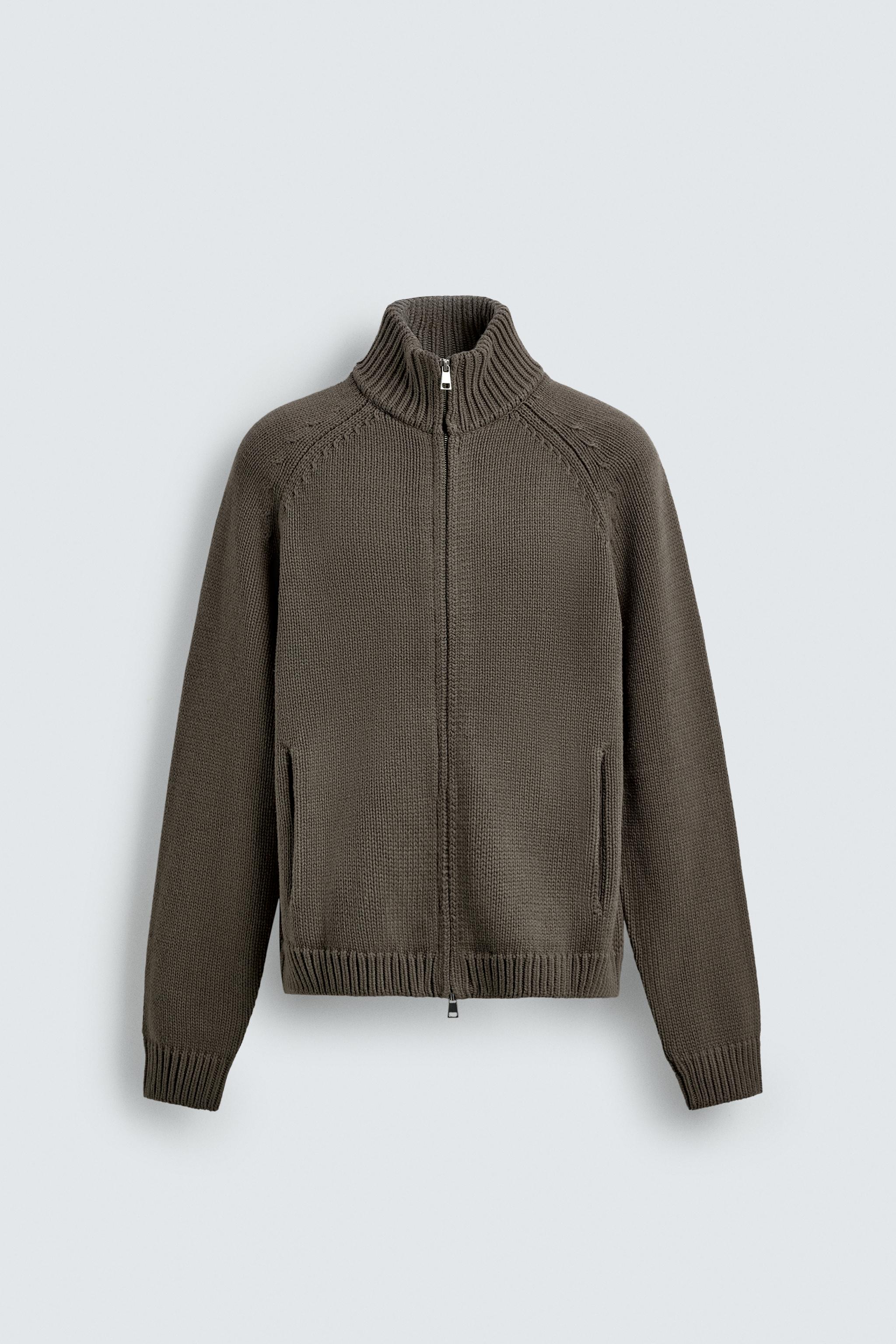 ウォッシュドニットジャケット - エクリュ | ZARA Japan / 日本