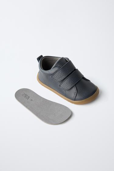 BOTTES EN CUIR BAREFOOT - Gris de Zara - Image 3