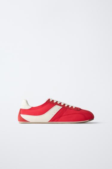 CONTRAST TRAINERS - Red by Zara - Image 0