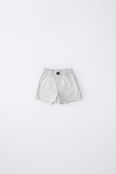 8-14 YEARS/ 2-PACK OF POPLIN BOXERS - Blue by Zara - Image 2