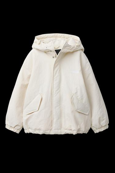 HOODED JACKET - Ecru by Zara - Image 0