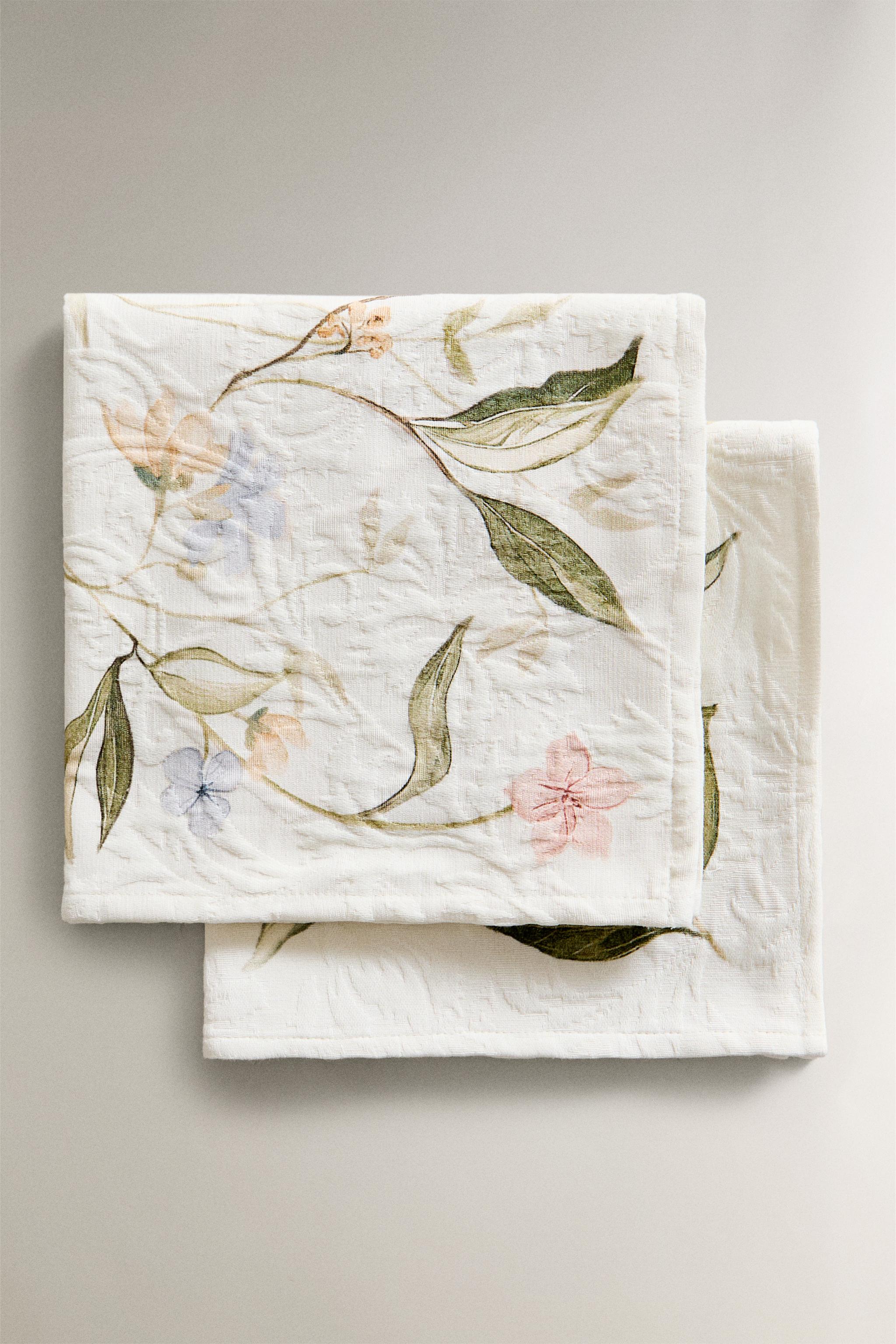 SERVIETTE DE TABLE JACQUARD ET IMPRIMÉ ARBRE FRUITIER