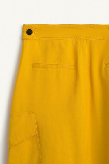 Jupe mi-longue asymétrique - Mandarine de Zara - Image 8