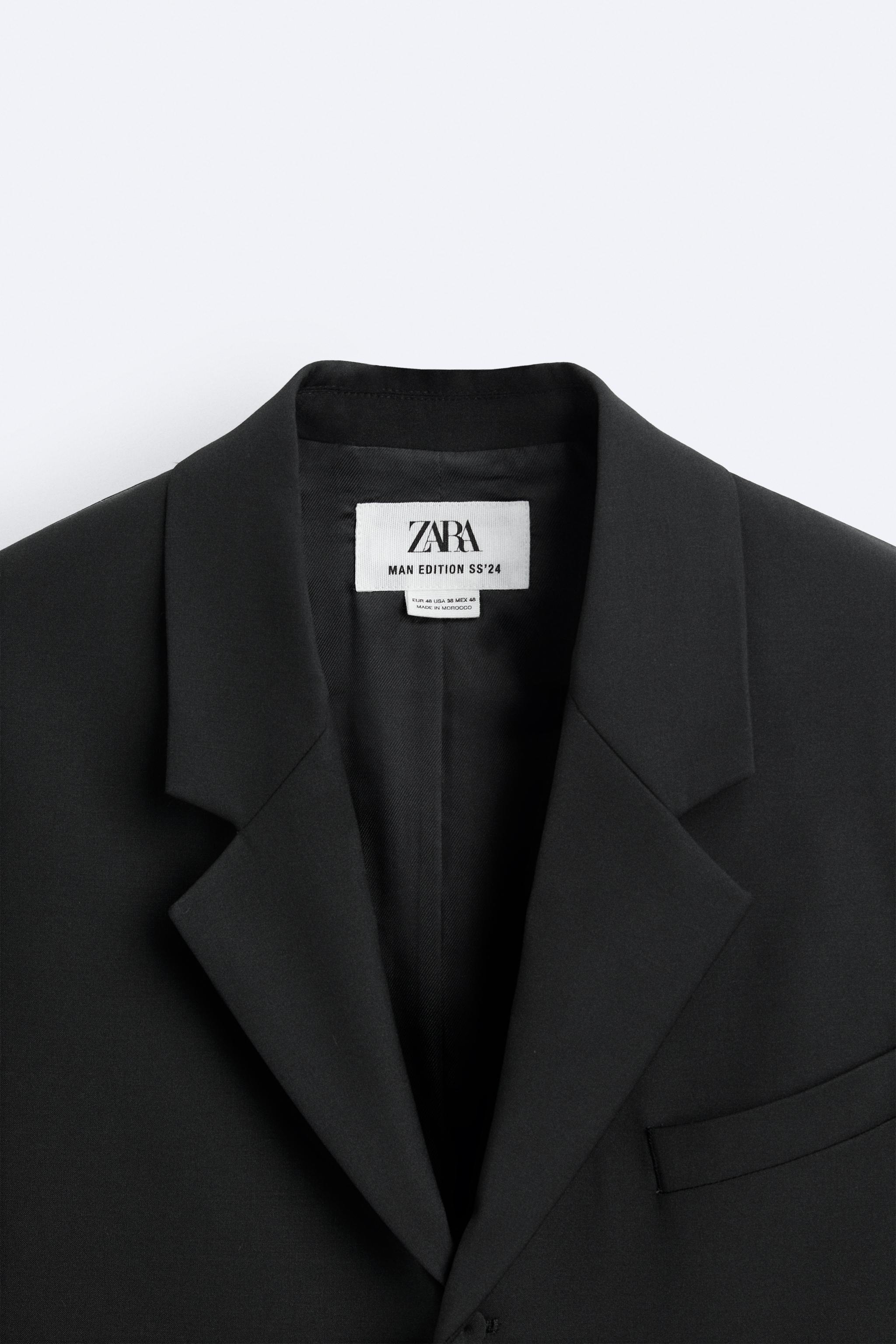 ウールブレンド スーツブレザー - ブラック | ZARA Japan / 日本