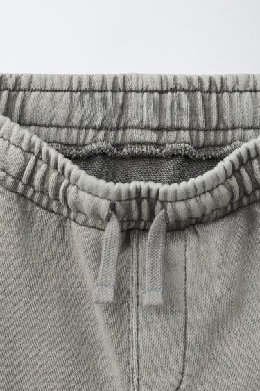 SHORT EFFET DÉLAVÉ - Gris de Zara - Image 2