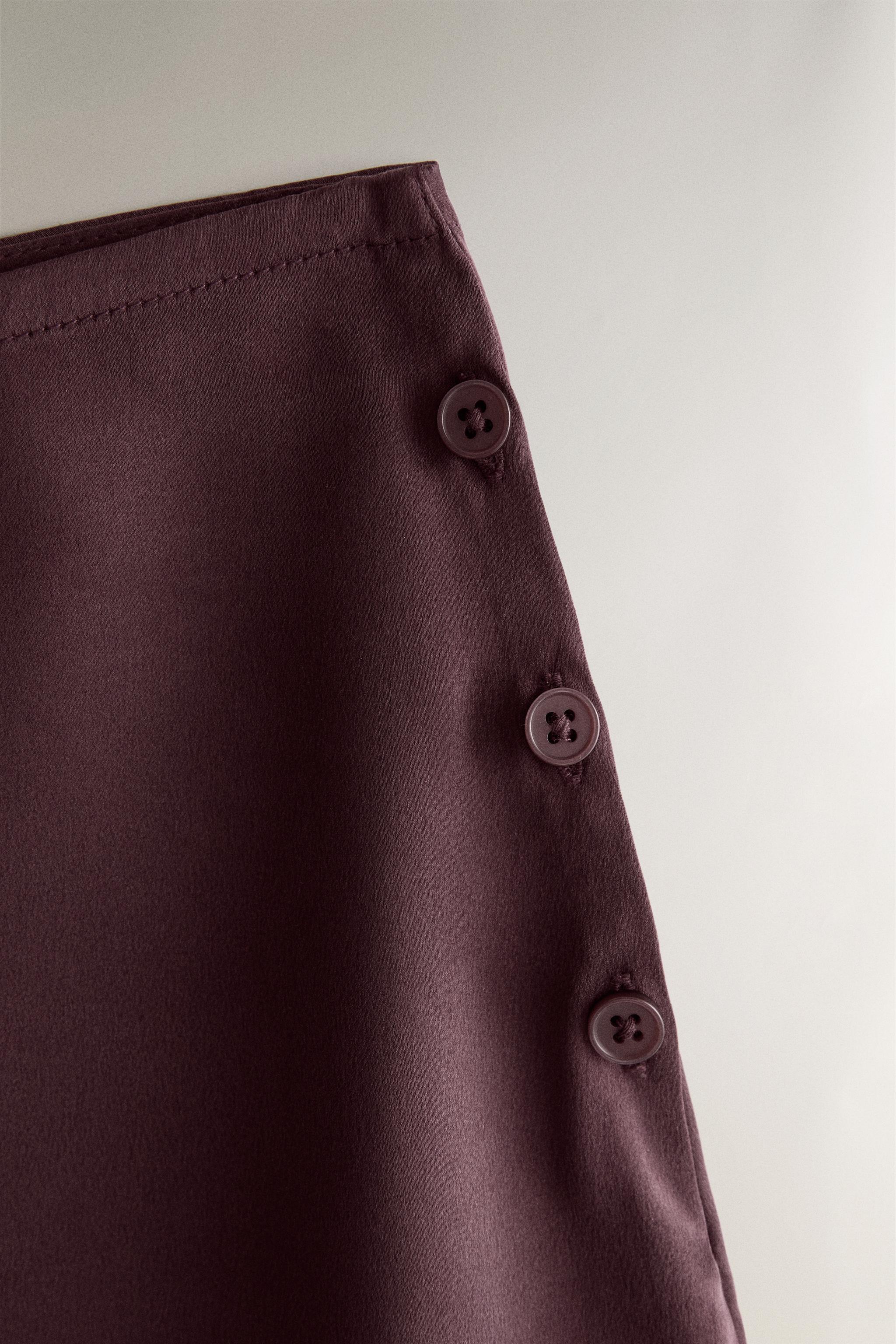 Женские шорты Zara MULBERRY SILK SHORTS — фото 4