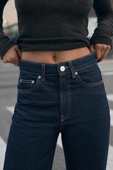 JEAN TRF MOM FIT TAILLE HAUTE - Indigo foncé de Zara - Image 2