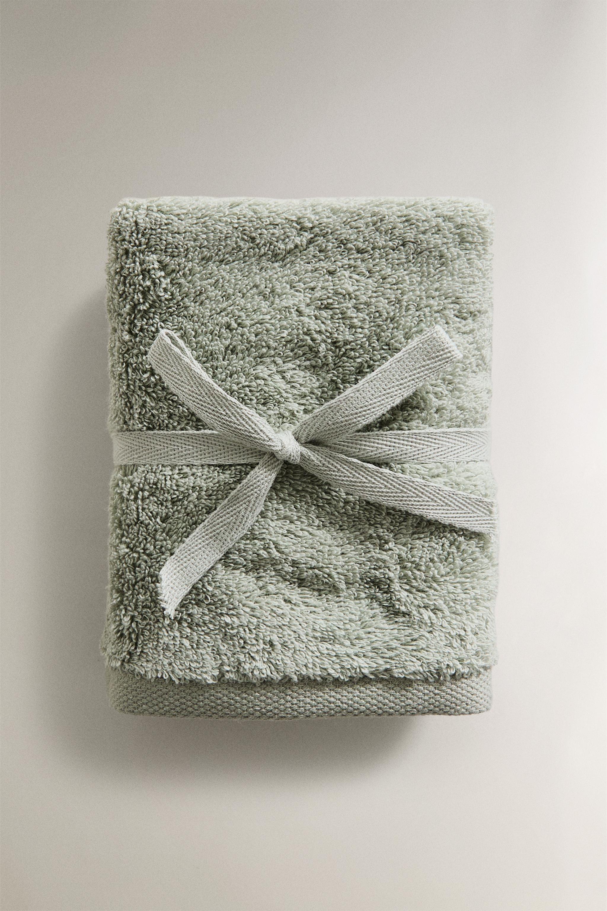 バニティタオル プレミアムコットン（3枚セット） - ブルー/グリーン