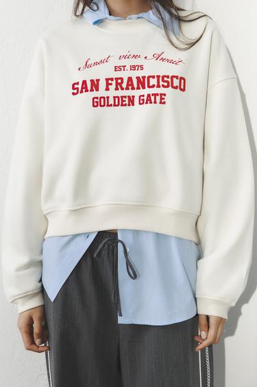MOLETOM COM TEXTO - Cru da Zara