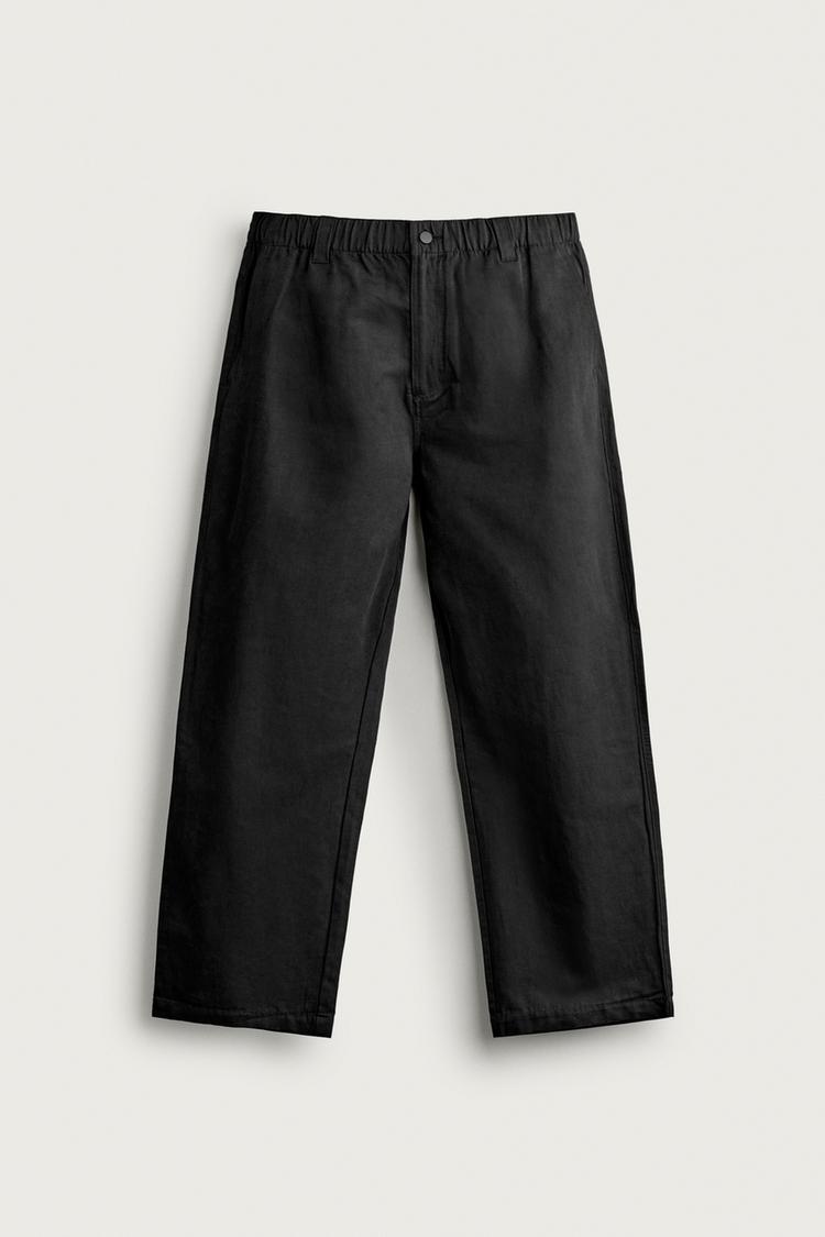 RELAXED FIT SOFT TROUSERS