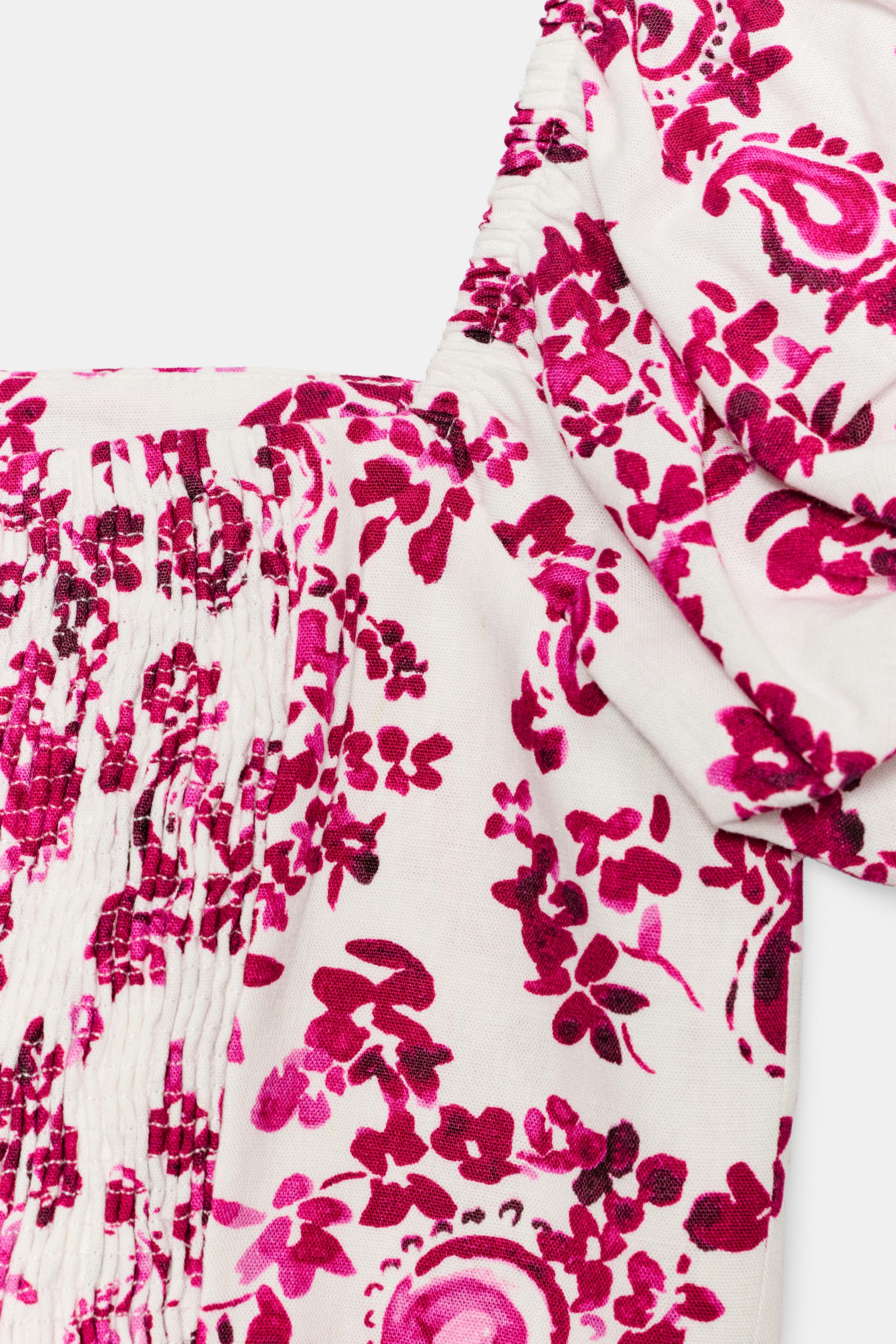 PRINTED BUSTIER TOP