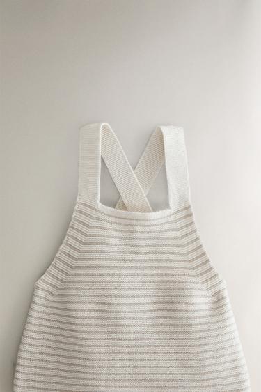 SALOPETTE ENFANT COTON ET SOIE - Beige clair de Zara - Image 1