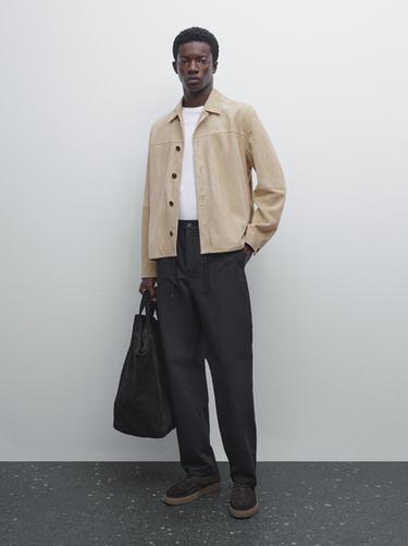 Pantalon de jogging en coton mélangé - Noir de Zara