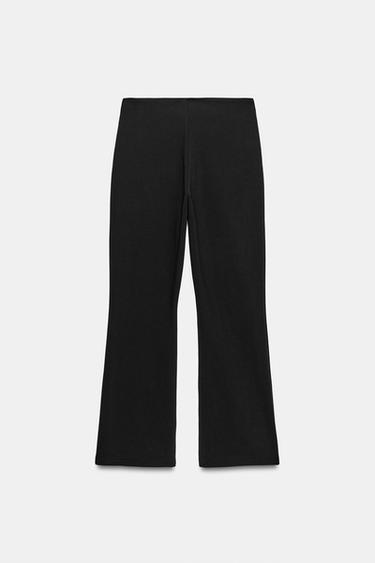 PANTALON FLARE À FERMETURE ÉCLAIR - Noir de Zara - Image 7