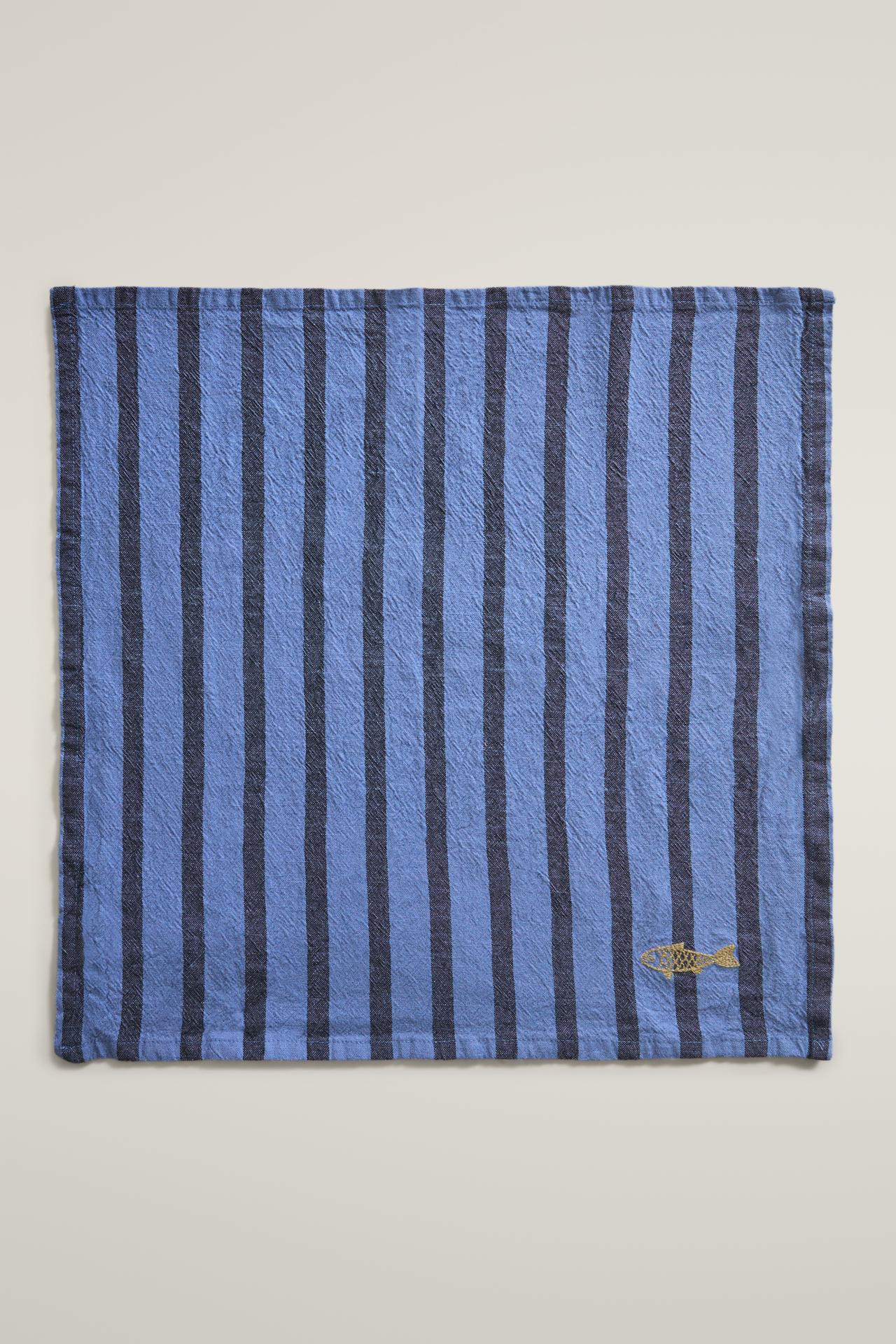 YARN-DYED STRIPE NAPKINS (PACK OF 2) — Blue