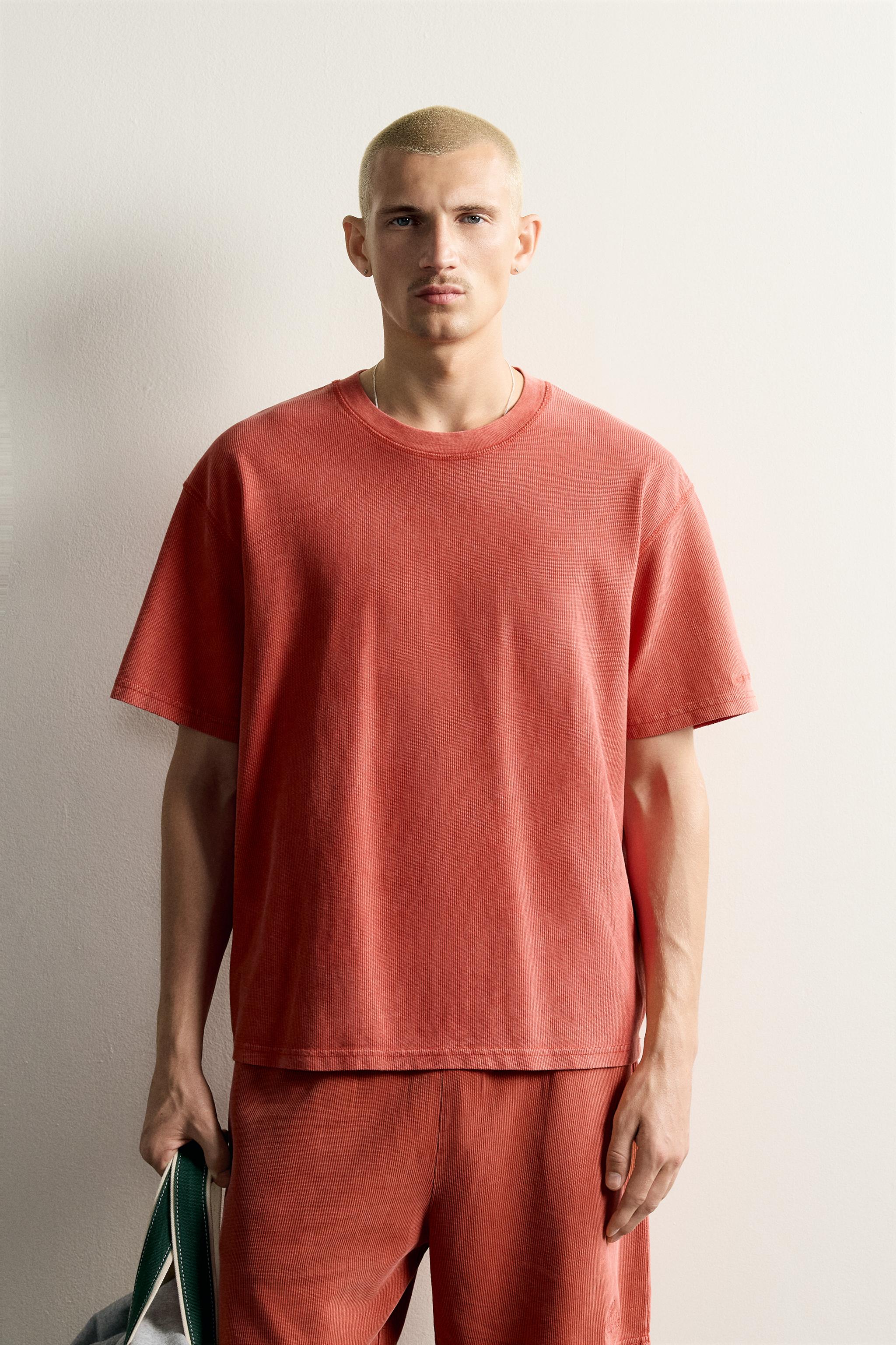 Zara YIKAMA EFEKTLİ GOFRE KUMAŞ T-SHIRT görsel 2