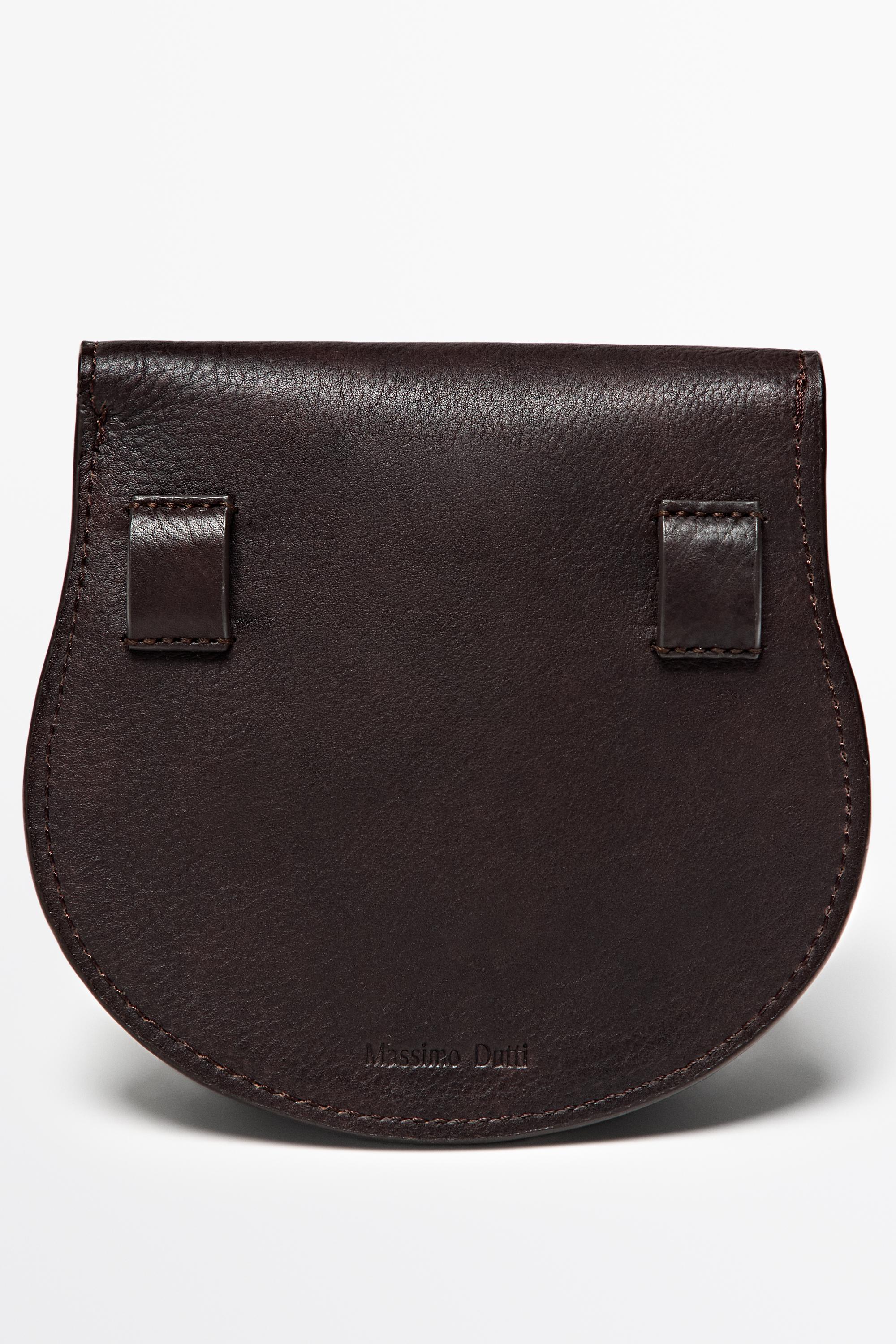 Ceinture avec sac en cuir nappa