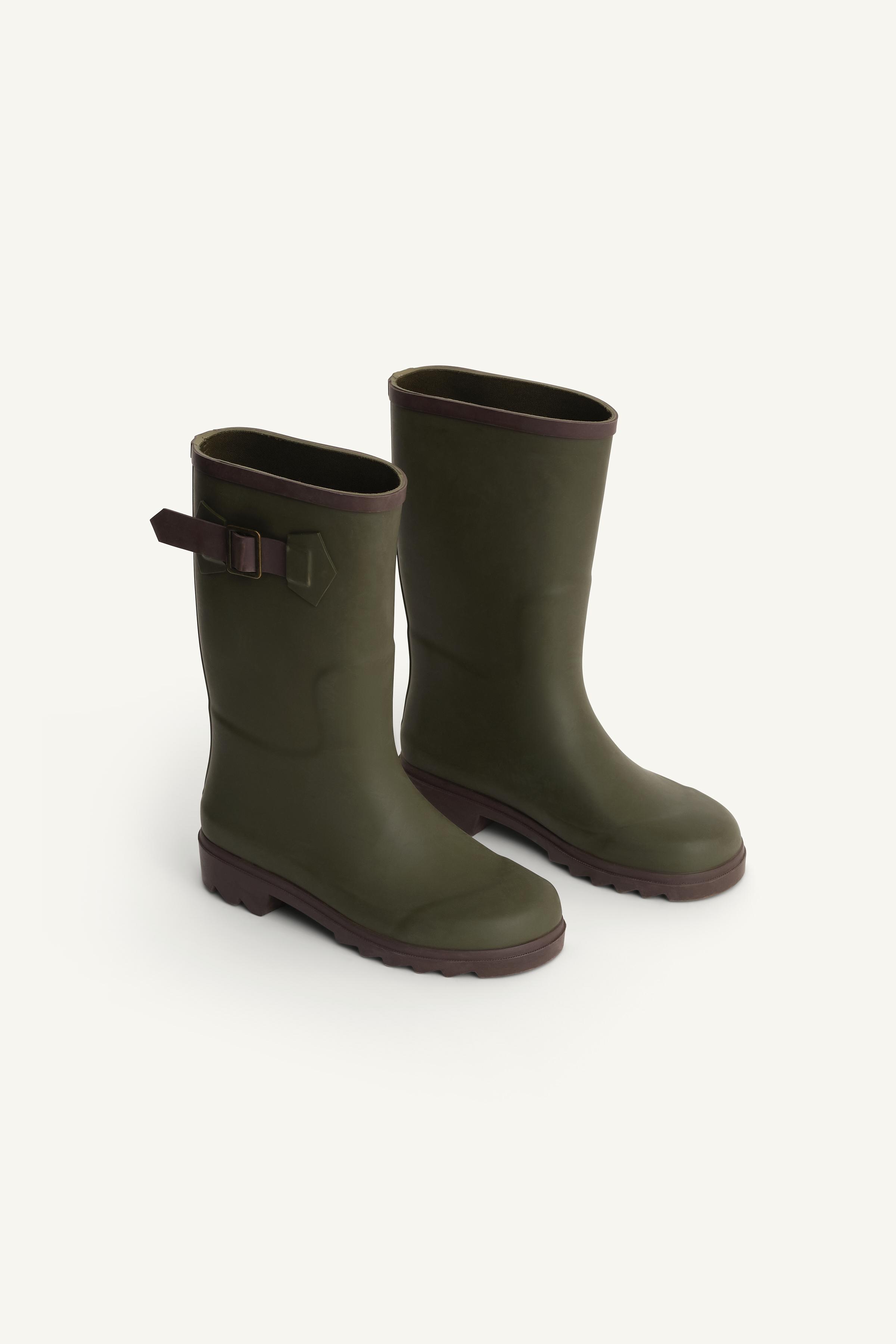 RUBBER RAIN BOOTS LIMITED EDITION - Green | ZARA Canada