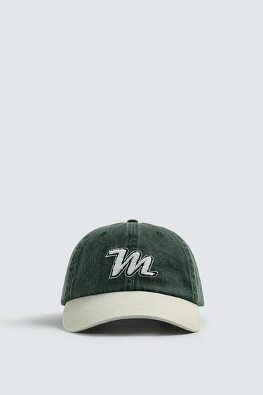 CASQUETTE À PIÈCE LETTRE - Vert de Zara - Image 1