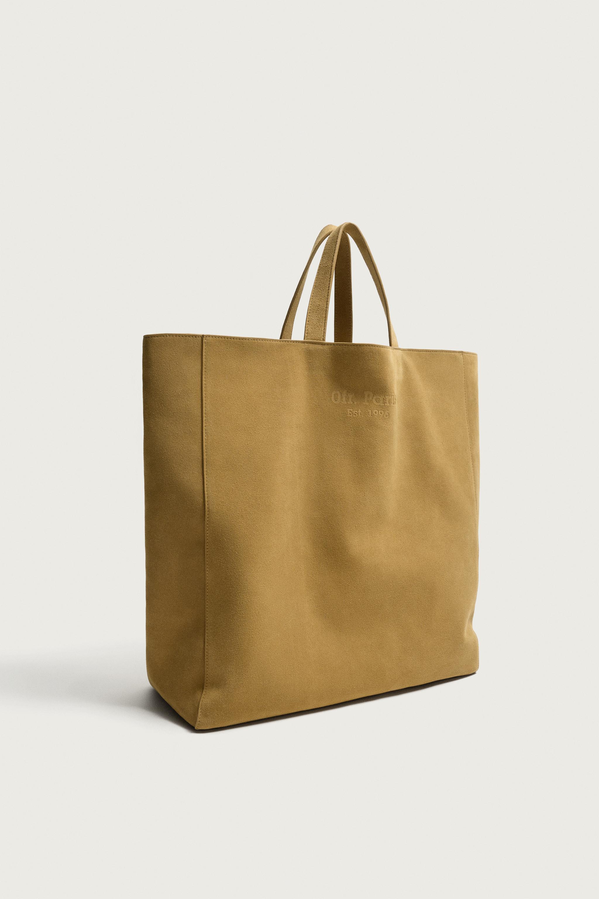 SAC SHOPPER EN CUIR 0FR. PARIS X ZARA