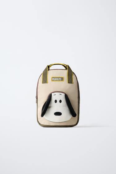 Zara SNOOPY PEANUTS™ BACKPACK - Khaki Green