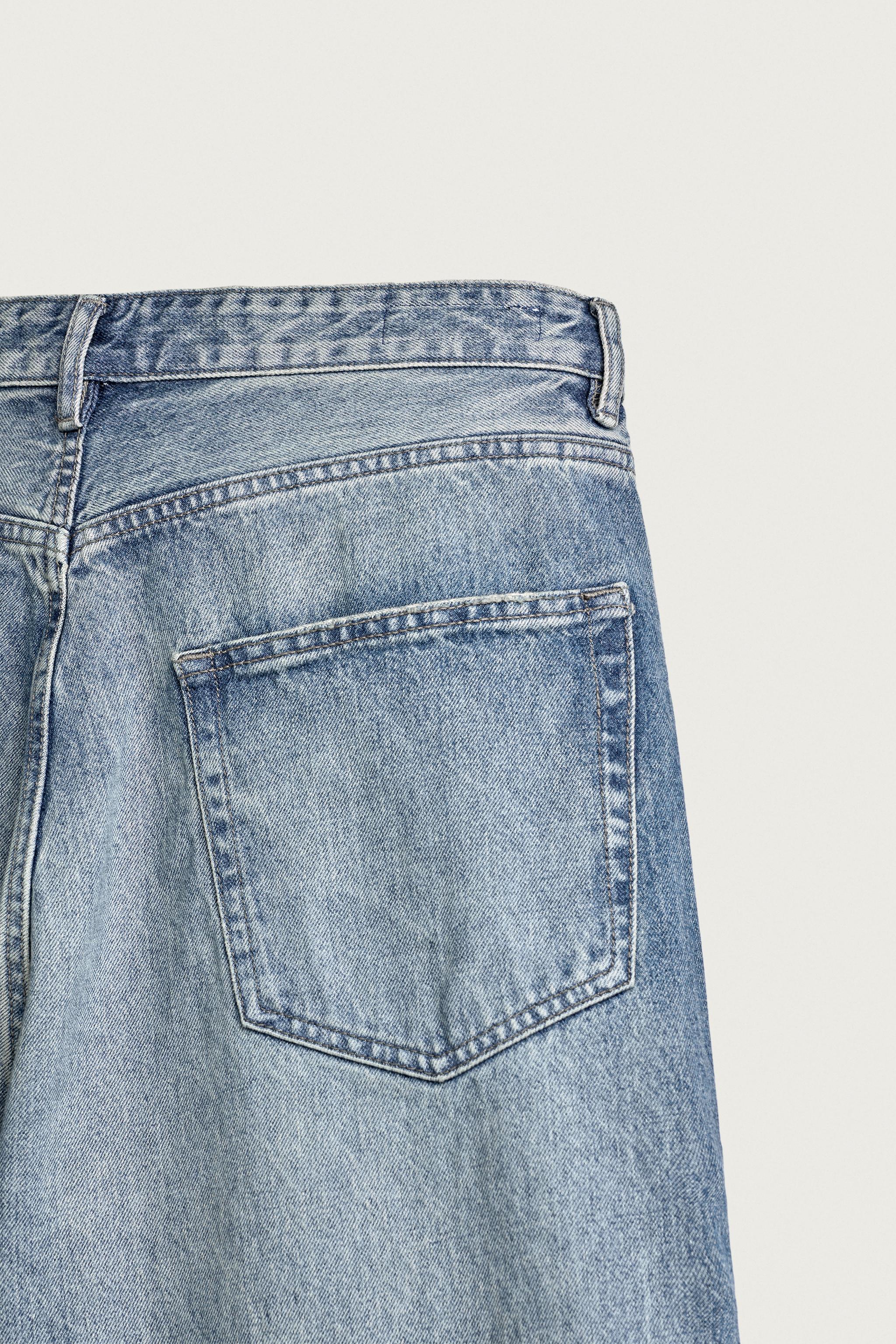 Мужские джинсы Zara DISTRESSED BAGGY FIT JEANS — фото 9