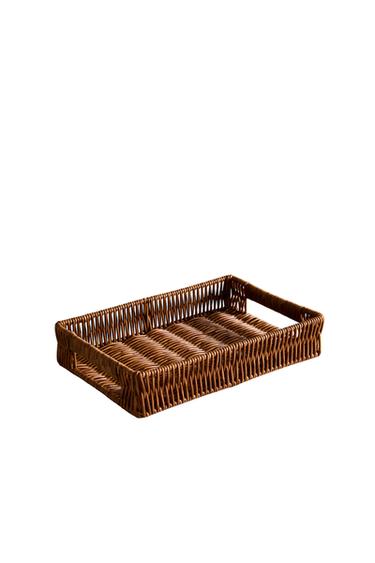 RECTANGULAR BASKET - Brown by Zara