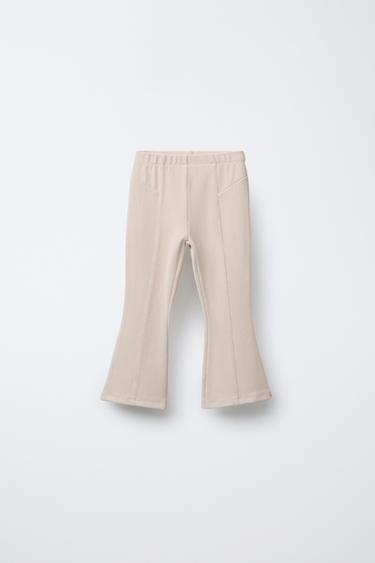 LEGGING FLARE OTTOMAN - Beige claro de Zara