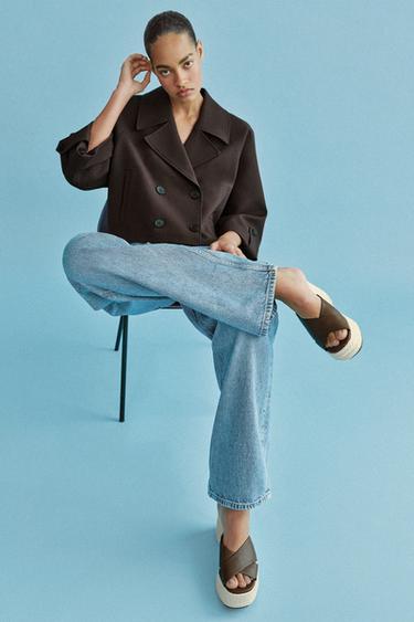 بلاتفورم متقاطع - بني by Zara - Image 0