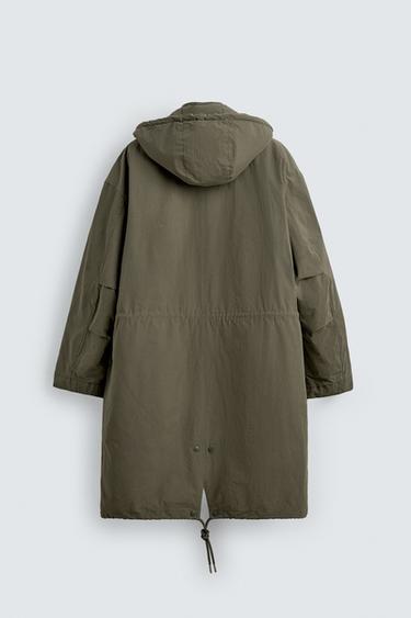 2-IN-1 DETACHABLE PARKA - Khaki by Zara - Image 11