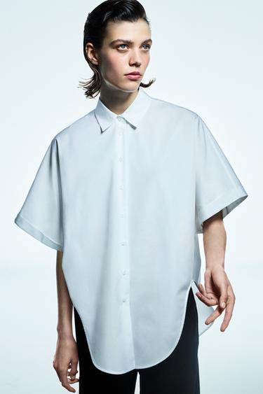 ZW COLLECTION POPLIN SHIRT - White by Zara